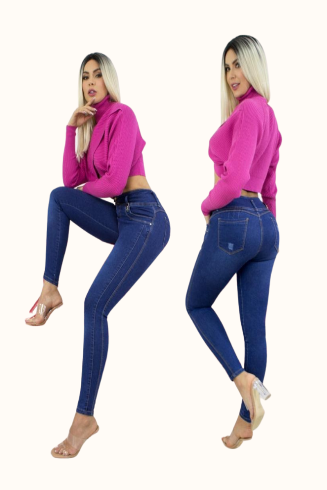 Moda Jeans- Plus Size Colombian Design Butt Lifter Womens Jeans Pantalones  Colombianos Levantacola 