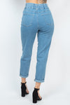 AmraFashion-Double-Button-High-waisted-Jeans