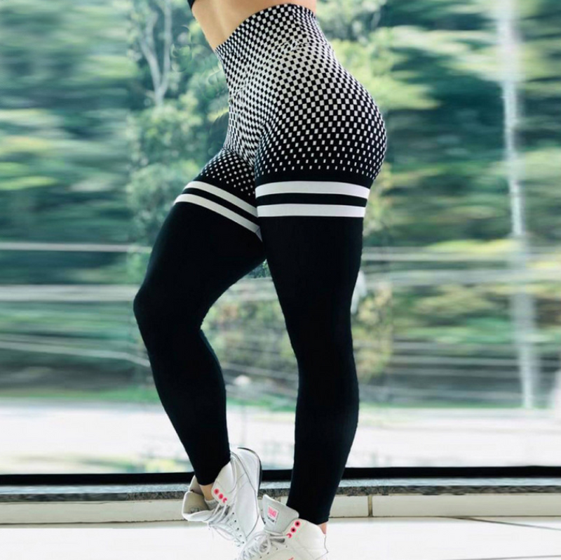 Yoga Trendy Tie Dye Running Leggings Seamless High Stretch Scrunch Butt  Workout Tights