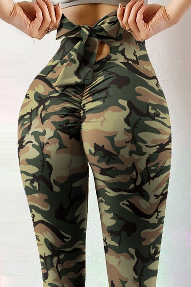 XFLWAM Womens High Waisted Yoga Pants with Pockets Cargo Stretchy Workout  Athletic Running Gym Butt Leggings for Women Army Green XL 