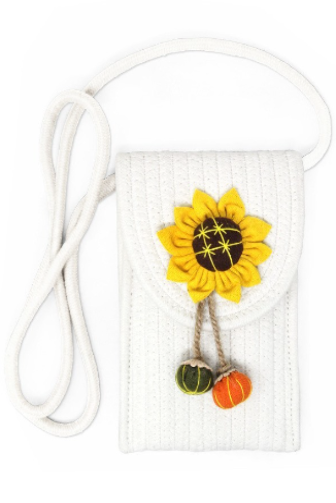 AmraFashion-Sunflower-Patch-Accent-Mini-Straw-Crossbody-Bag