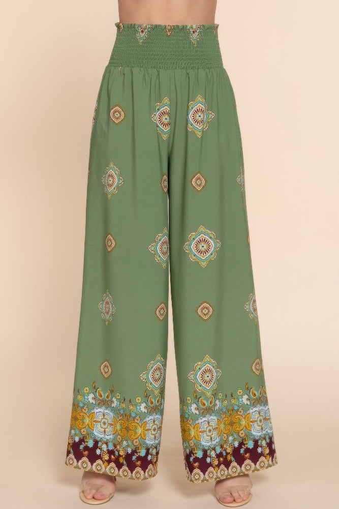 AmraFashion-Wide-Leg-Border-Print-Woven-Pants