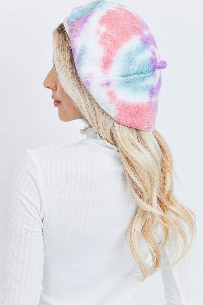 AmraFashion-Tie-Dye-Beret-Fashion-Hat–Multicolor