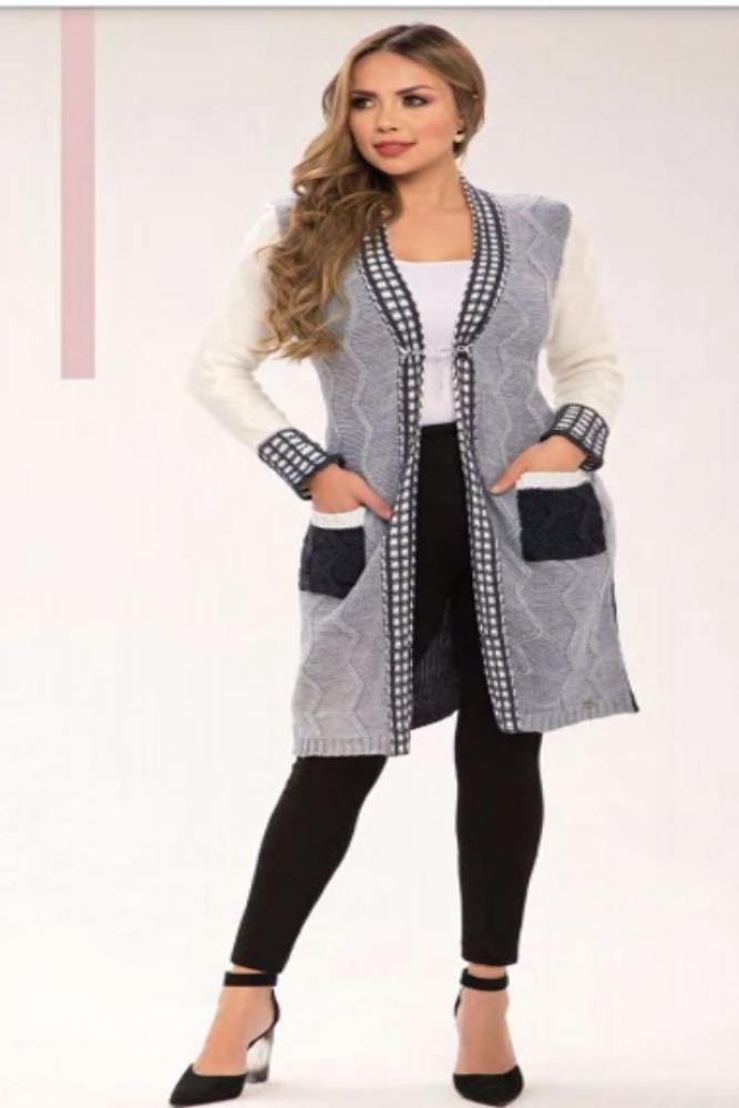 Amra Fashion Multi-Color Feminine Knit Long Cardigan