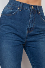 AmraFashion-Cuffed-button-Mom-Jeans-Dark