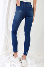 AmraFashion-Dark-Blue-High-waisted-With-Rips-Skinny-Denim-Jeans