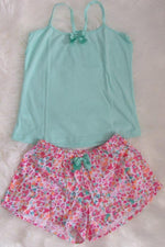 Amra Fashion  Small Size Two-Piece Pajama Set Tank Top & Shorts 