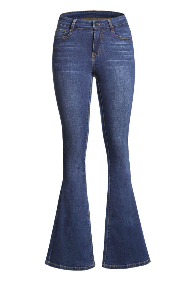 Medium-Blue-Wash-Vintage-Wide-Leg-Jeans-Front-Side-Amra-Fashion.
