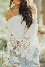 White-Off-Shoulder-Crochet-Hem-Top-Front-Side-Amra-Fashion