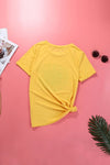 Amra Fashion  Yellow Sunflower Base T-shirt