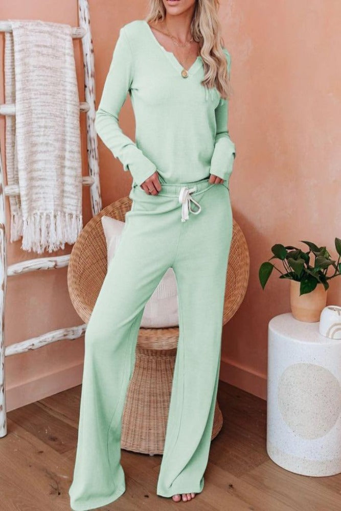 Amra Fashion Green Cotton Modal Shirt and Pants Lounge-wear