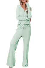 Amra Fashion Green Cotton Modal Shirt and Pants Lounge-wear